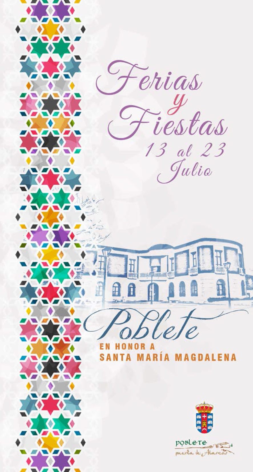 Fiestas patronales en honor de Santa María Magdalena 2019 Poblete